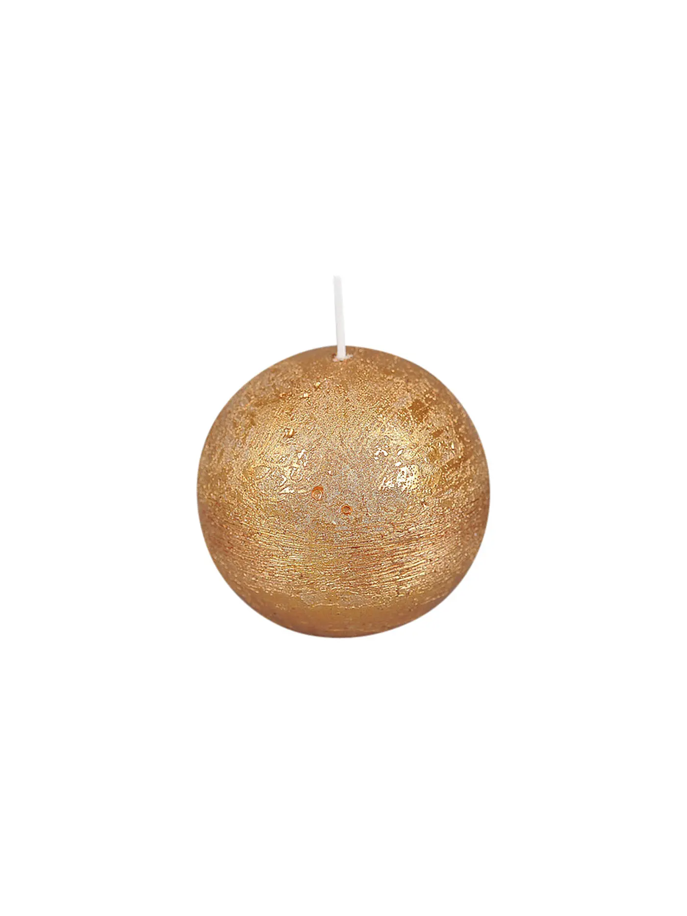 RASTELI | Rustike Kugelkerze - Luz Your Senses 8cm Rot | gold